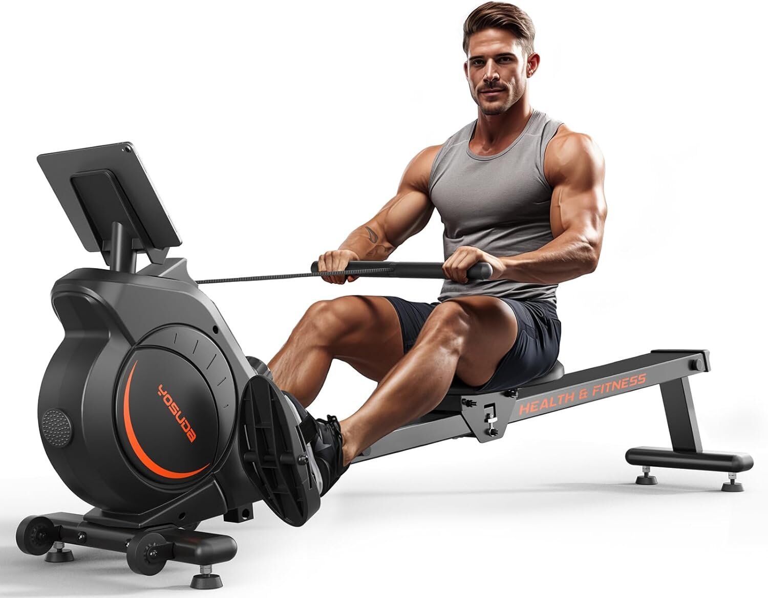 YOSUDA Magnetic/Water Rowing Machine 350 LB Weight Capacity - Foldable Rower for Home Use w