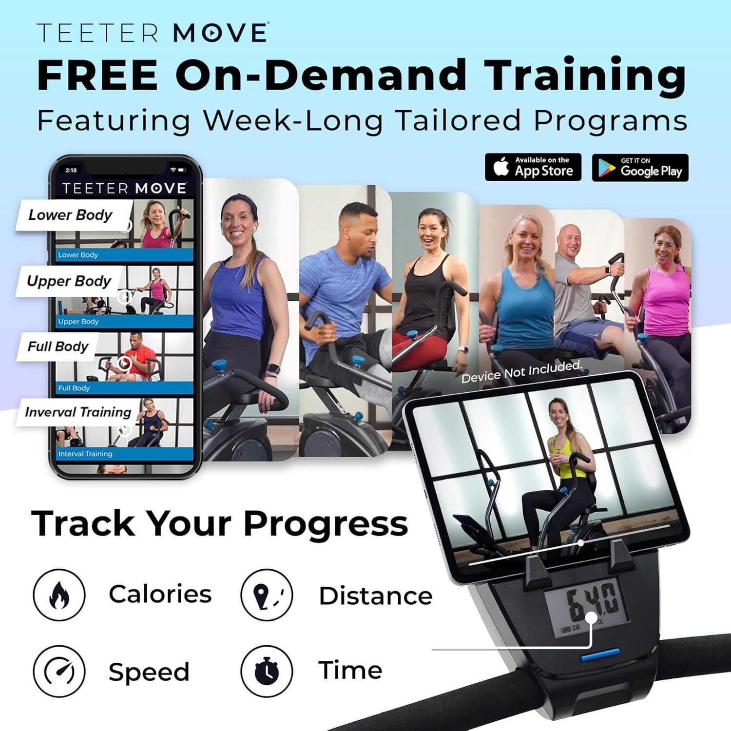FreeStep LT3 Recumbent Cross Trainer Stepper - Zero-Impact Exercise w/Patented Physical The - Image 6